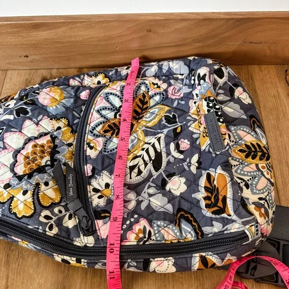 Vera Bradley Lighten Up Sling Backpack Charmont Meadow Gray - Picture 10 of 10